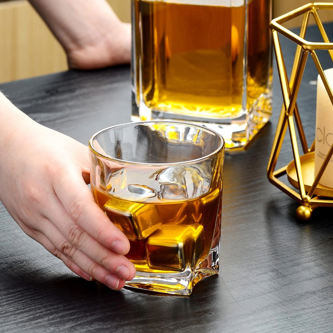 Whiskey Decanter With 6 Glasses