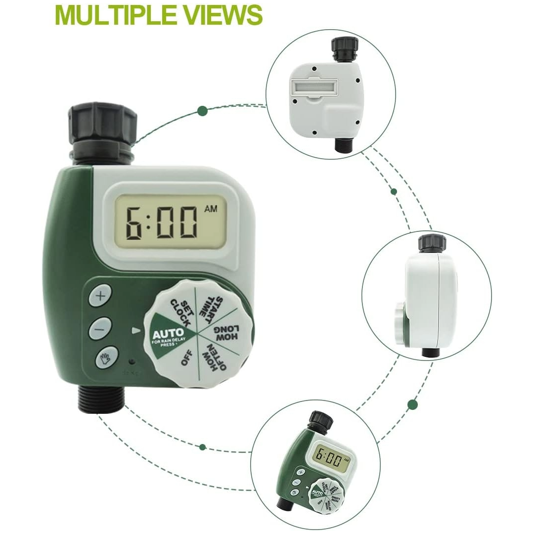 Digital Programmable Water Timer Garden Lawn (Green)