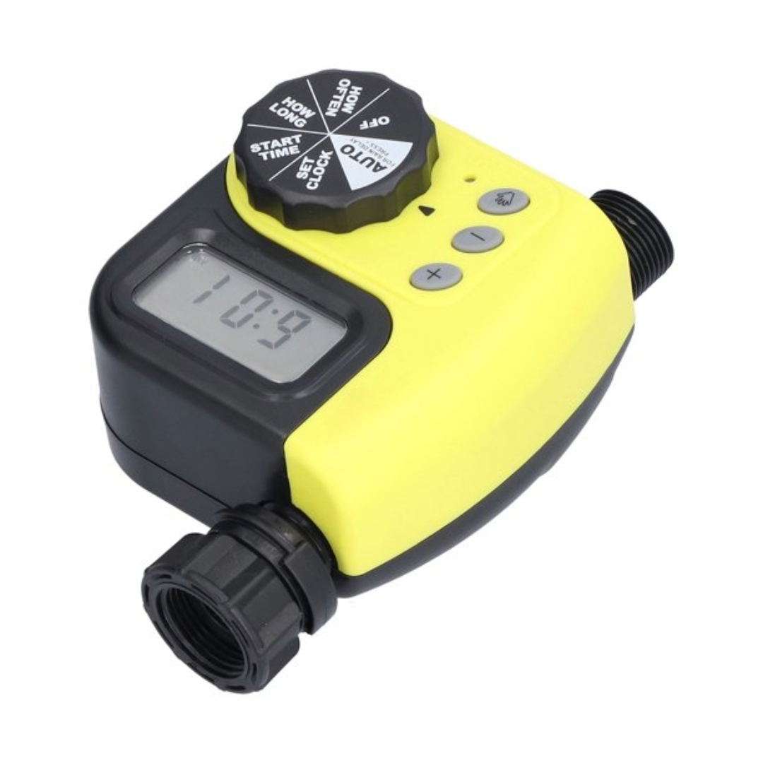 Digital Programmable Water Timer Garden Lawn (Yellow)