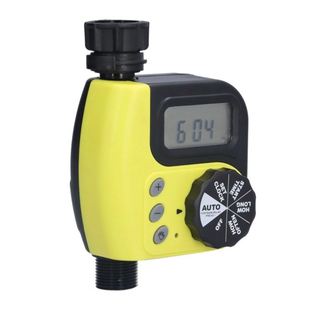 Digital Programmable Water Timer Garden Lawn (Yellow)