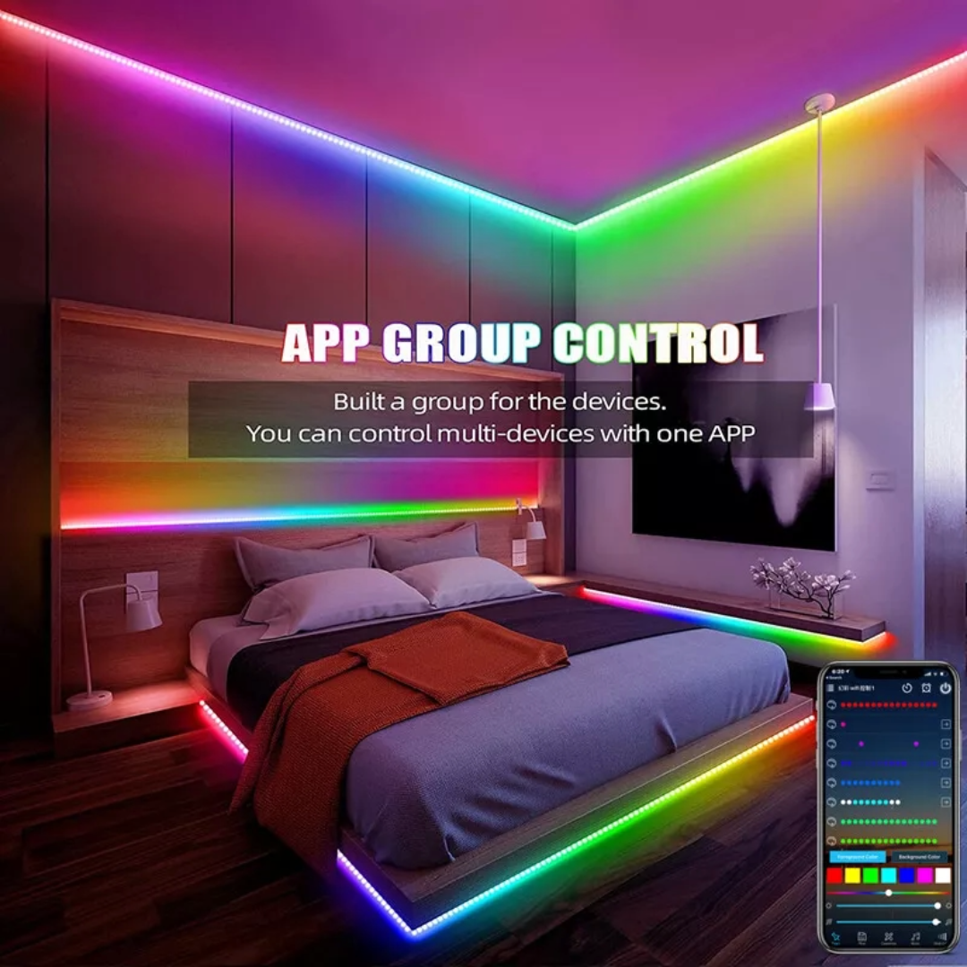 20m LED Strip Light RGB Bluetooth Control