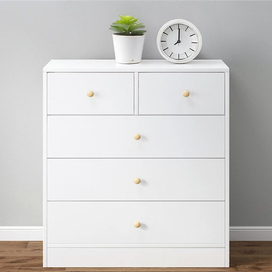 Tallboy Modern Dressing Drawer White