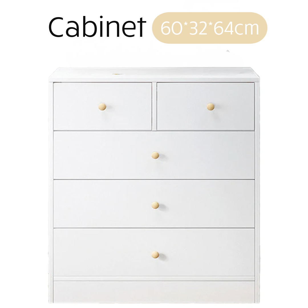 Tallboy Modern Dressing Drawer White