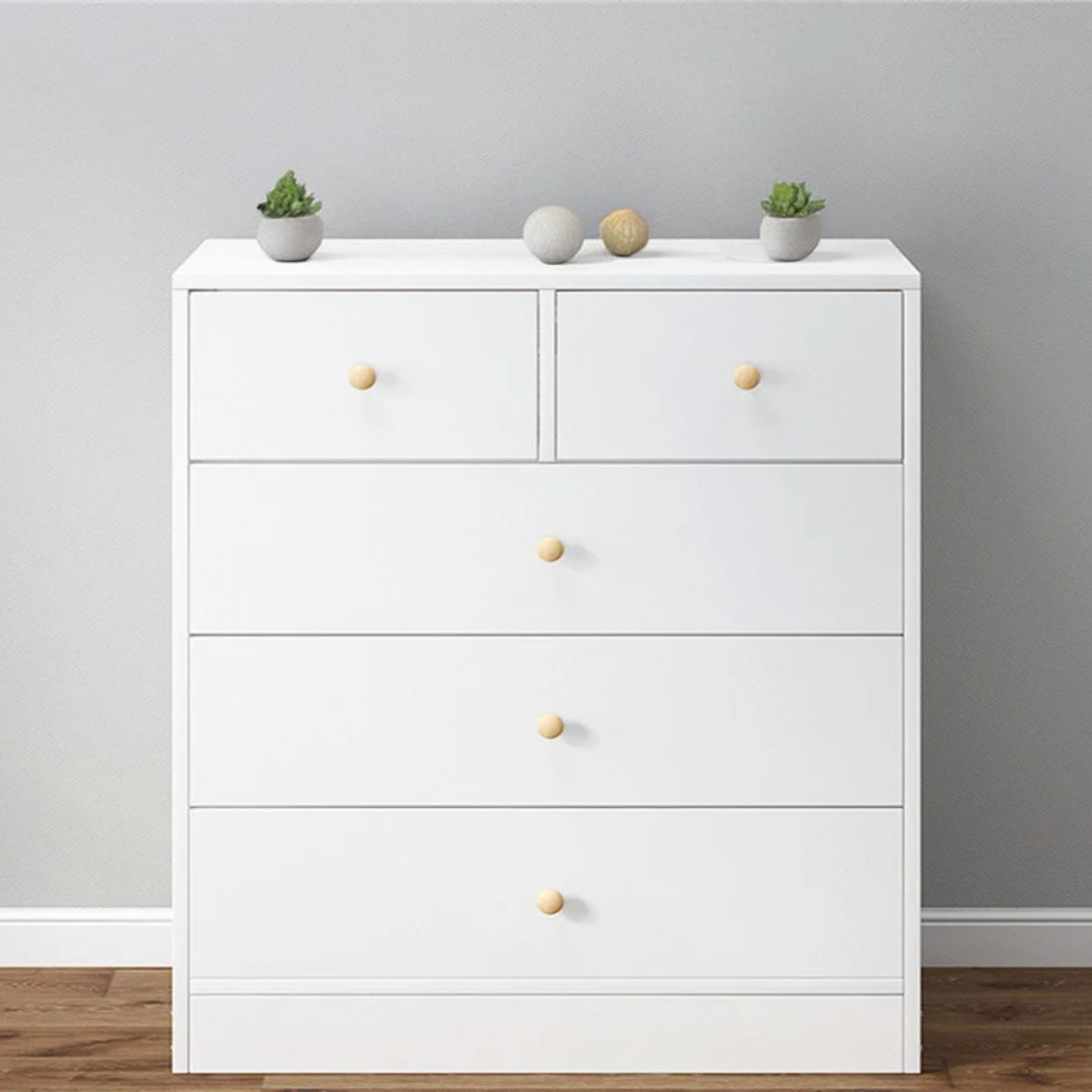 Tallboy Modern Dressing Drawer White