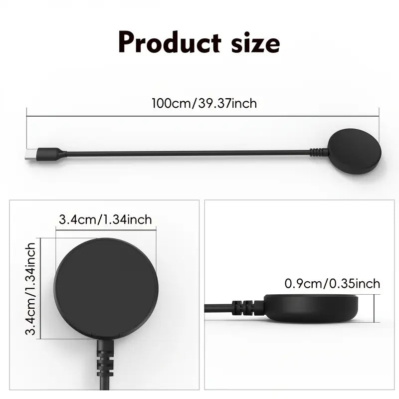 Apple Watch Wireless Charger Replacement (USB) (Black)