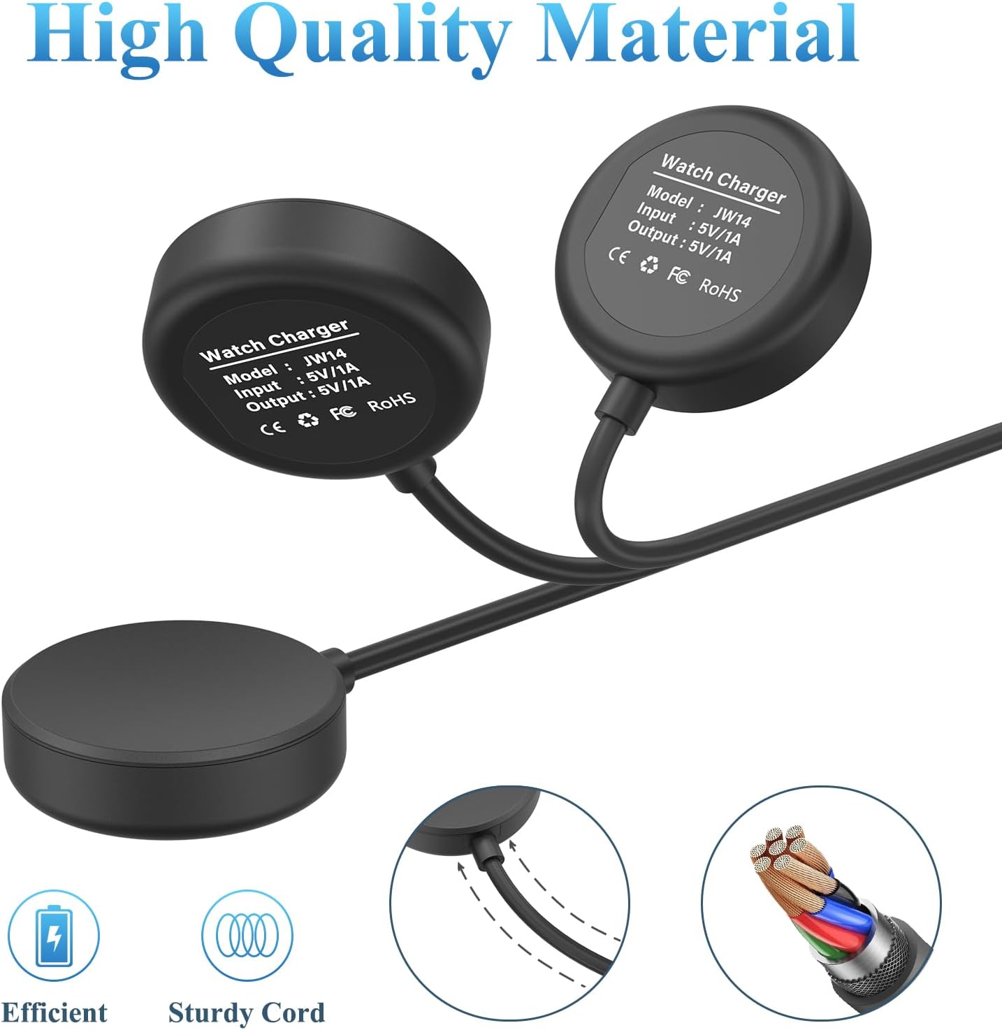 Samsung Watch Charger For Watch 3 4 5 6 7 Active 1 2 (Type-C)
