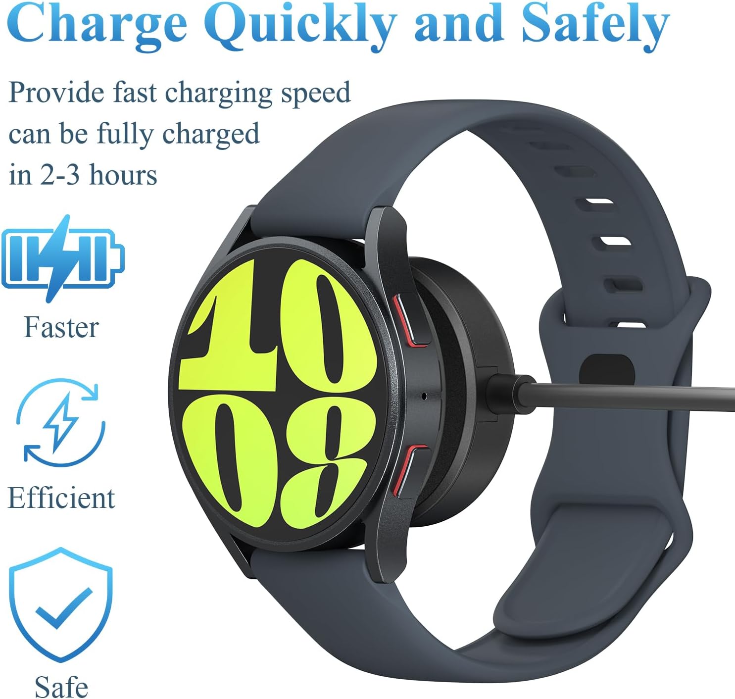 Samsung Watch Charger For Watch 3 4 5 6 7 Active 1 2 (Type-C)