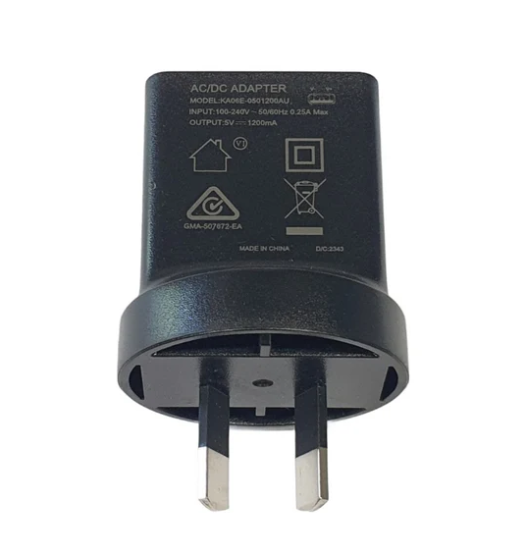 5V 2A Mains USB Charger Wall Adapter (Black)