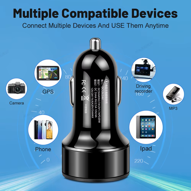 Dual-Port Fast Car Charger
