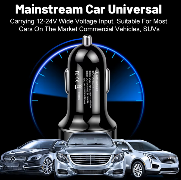 Dual-Port Fast Car Charger