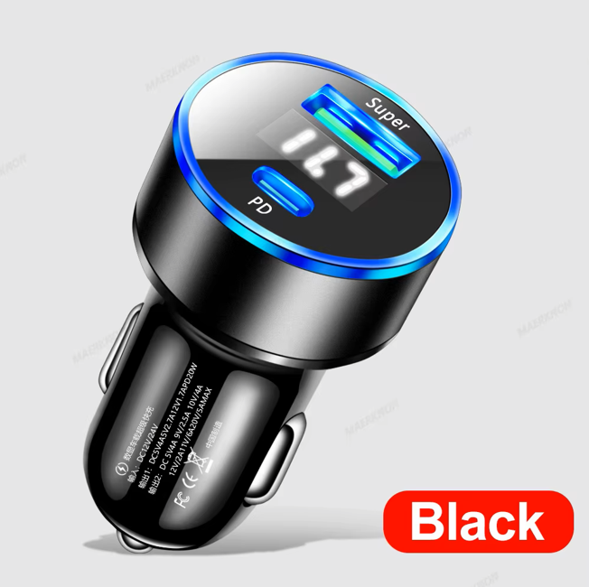 Dual-Port Fast Car Charger