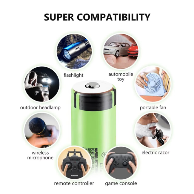 18650 Rechargeable Battery (2 pcs)
