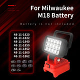 LED Work Light Torch fits Milwaukee 18V Battery