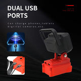 LED Work Light Torch fits Milwaukee 18V Battery