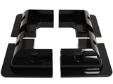 4 Solar Panel Mounting Bracket Black Corner Set Kit