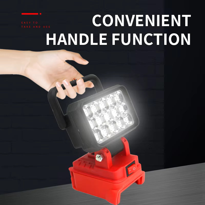 LED Work Light Torch fits  Milwaukee 18V Battery