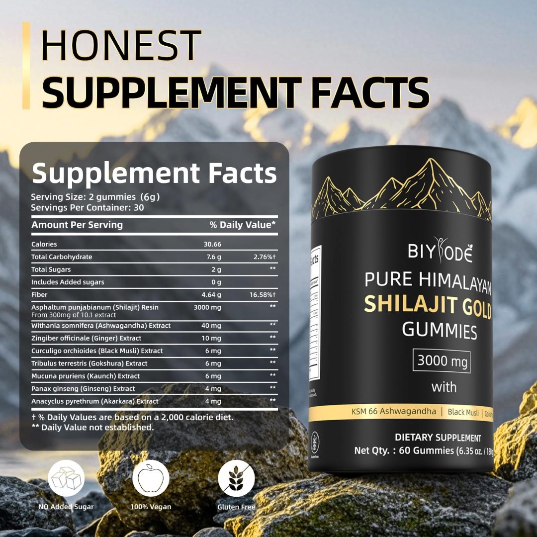 Himalayan Shilajit 60 Gummies
