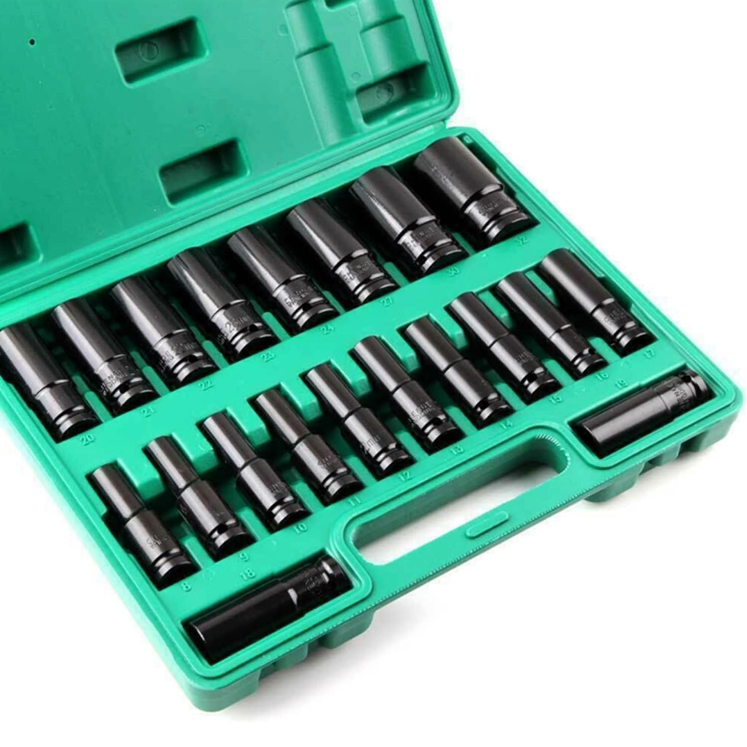 1/2" Socket Set 8-32mm Wrench Socket Set (Green)