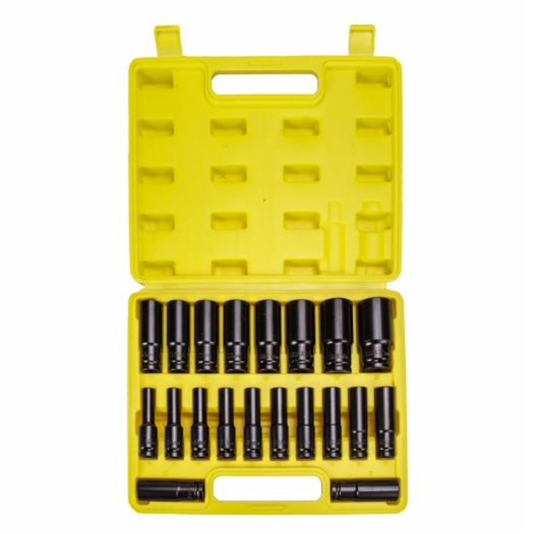 1/2" Socket Set 8-32mm Wrench Socket Set (Yellow)