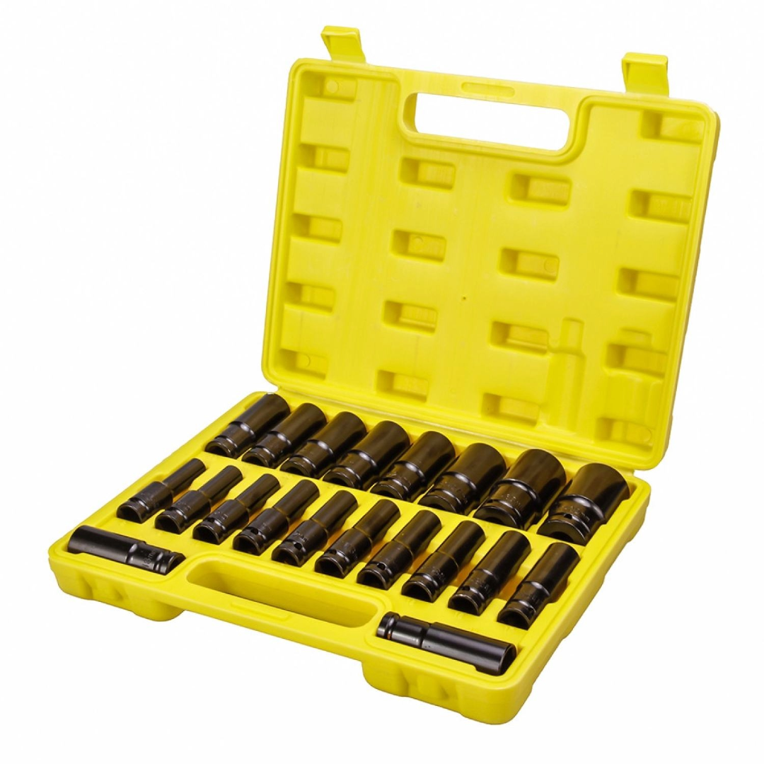 1/2" Socket Set 8-32mm Wrench Socket Set (Yellow)