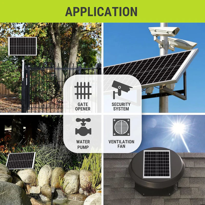 100W Solar Panel with Solar Controller