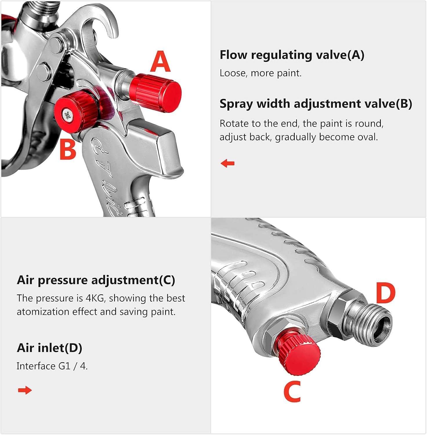 Spray Gun HVLP Paint Sprayer Air Spray Gun