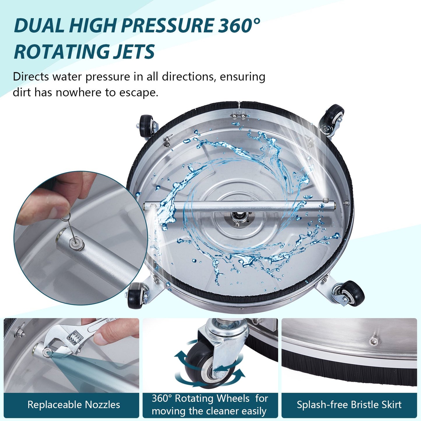 18" Pressure Washer Surface Cleaner
