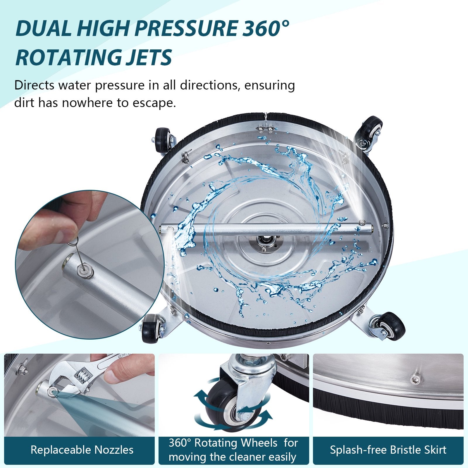 18" Pressure Washer Surface Cleaner