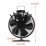 Stove Fan Fireplace Fan 6 Blade