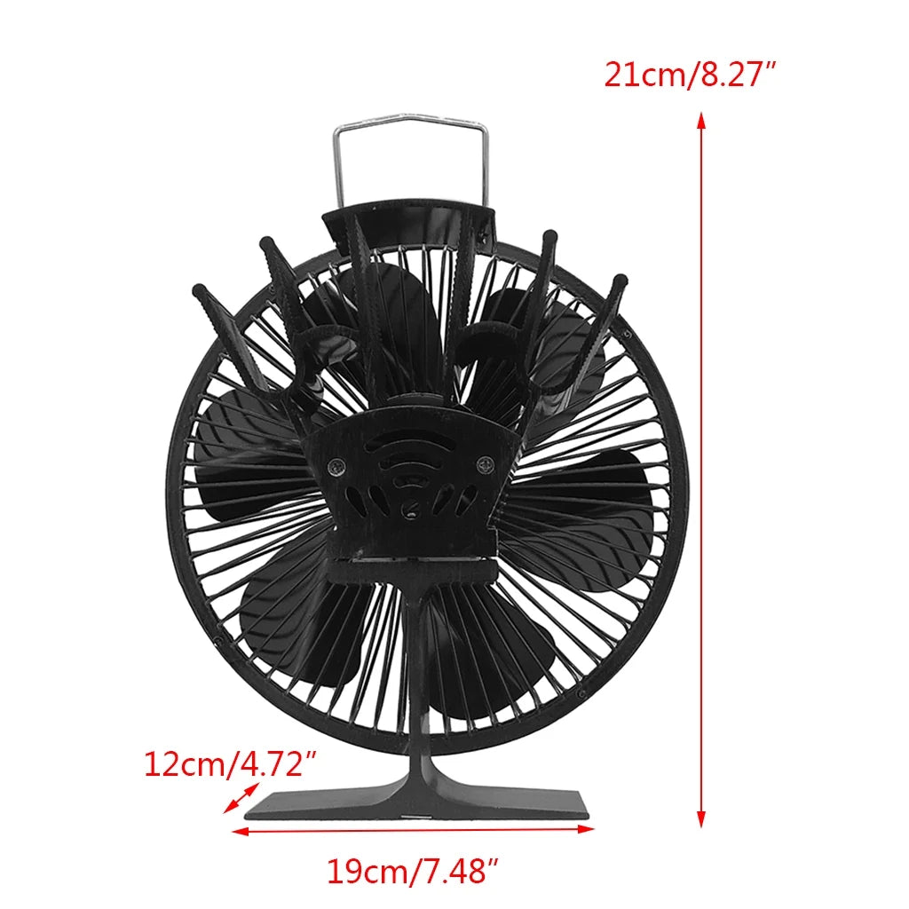 Stove Fan Fireplace Fan 6 Blade