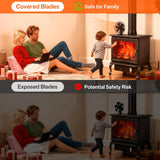 Stove Fan Fireplace Fan 6 Blade