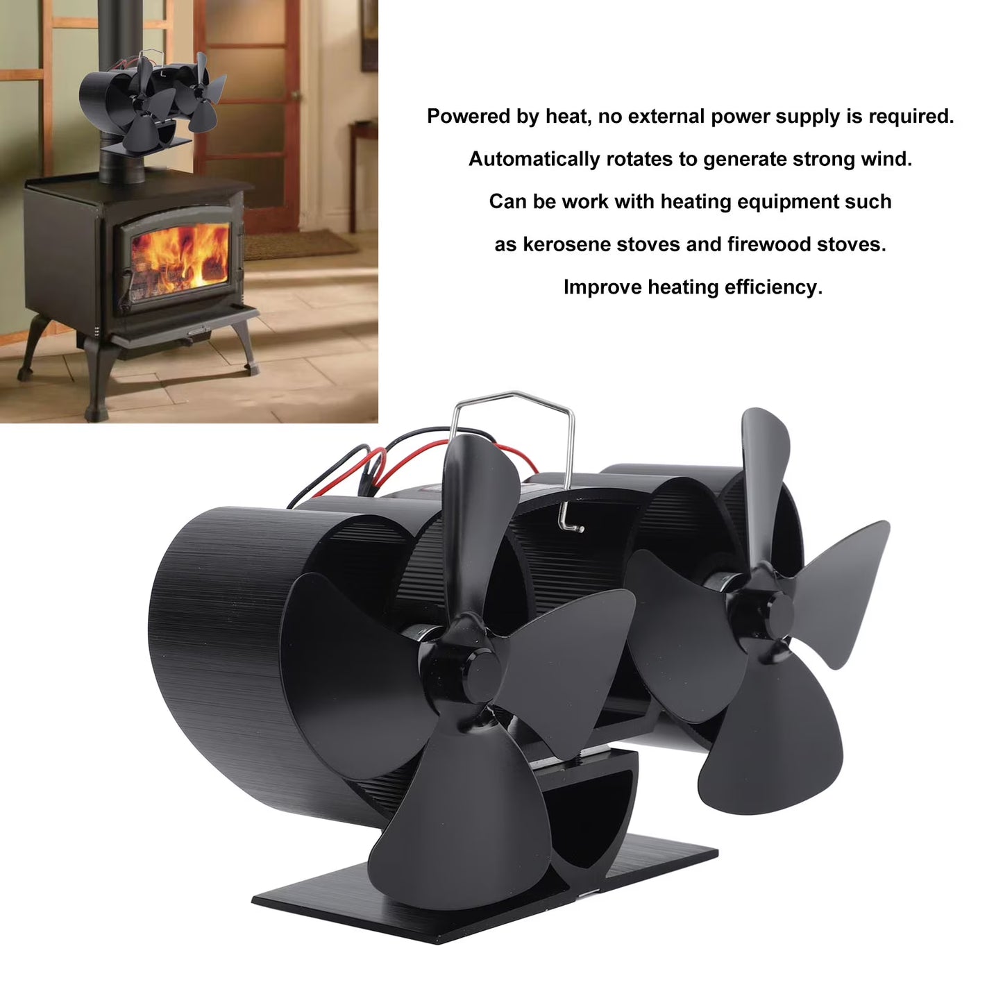 Stove Fan Fireplace Fan