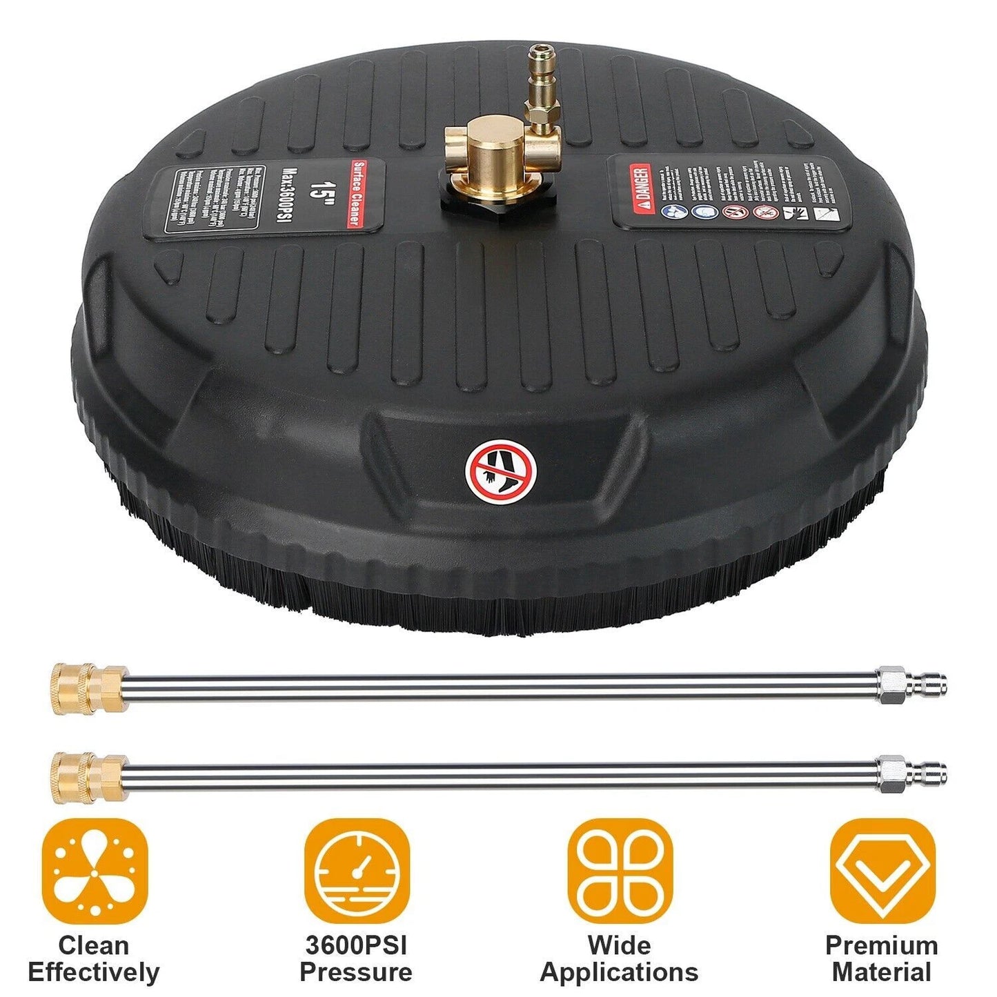 Pressure Washer Surface Cleaner 15" Water Blaster