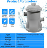 Filter Pump Swimming Pool 330gal 25W 230V