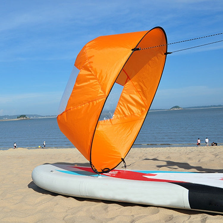 42in Sail Foldable Kayak Boat Wind Sail (Orange)