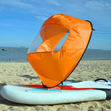 42in Sail Foldable Kayak Boat Wind Sail (Orange)