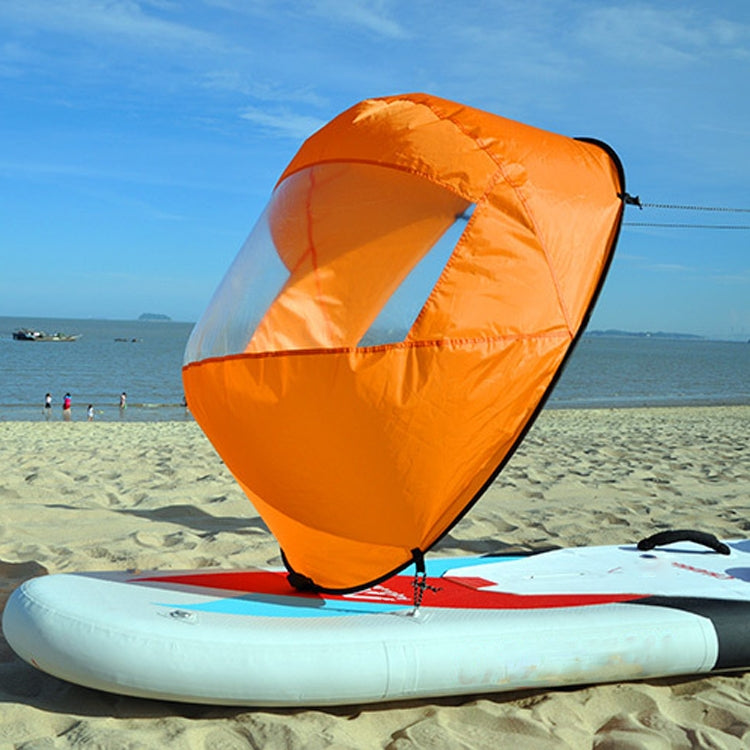42in Sail Foldable Kayak Boat Wind Sail (Orange)