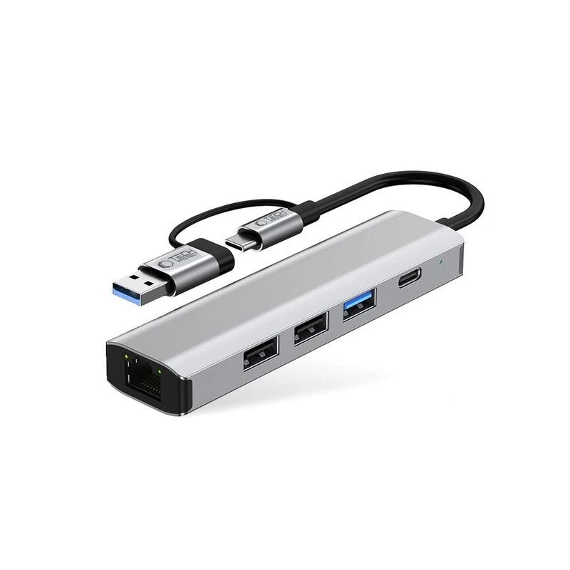 5-in-1 USB Multi-Port Type C Hub USB-C Docking Station with Ethernet