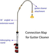 Telescoping Pressure Washer 7.3m Pole with Harness