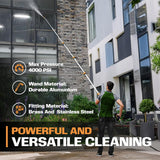 Telescoping Pressure Washer 7.3m Pole with Harness