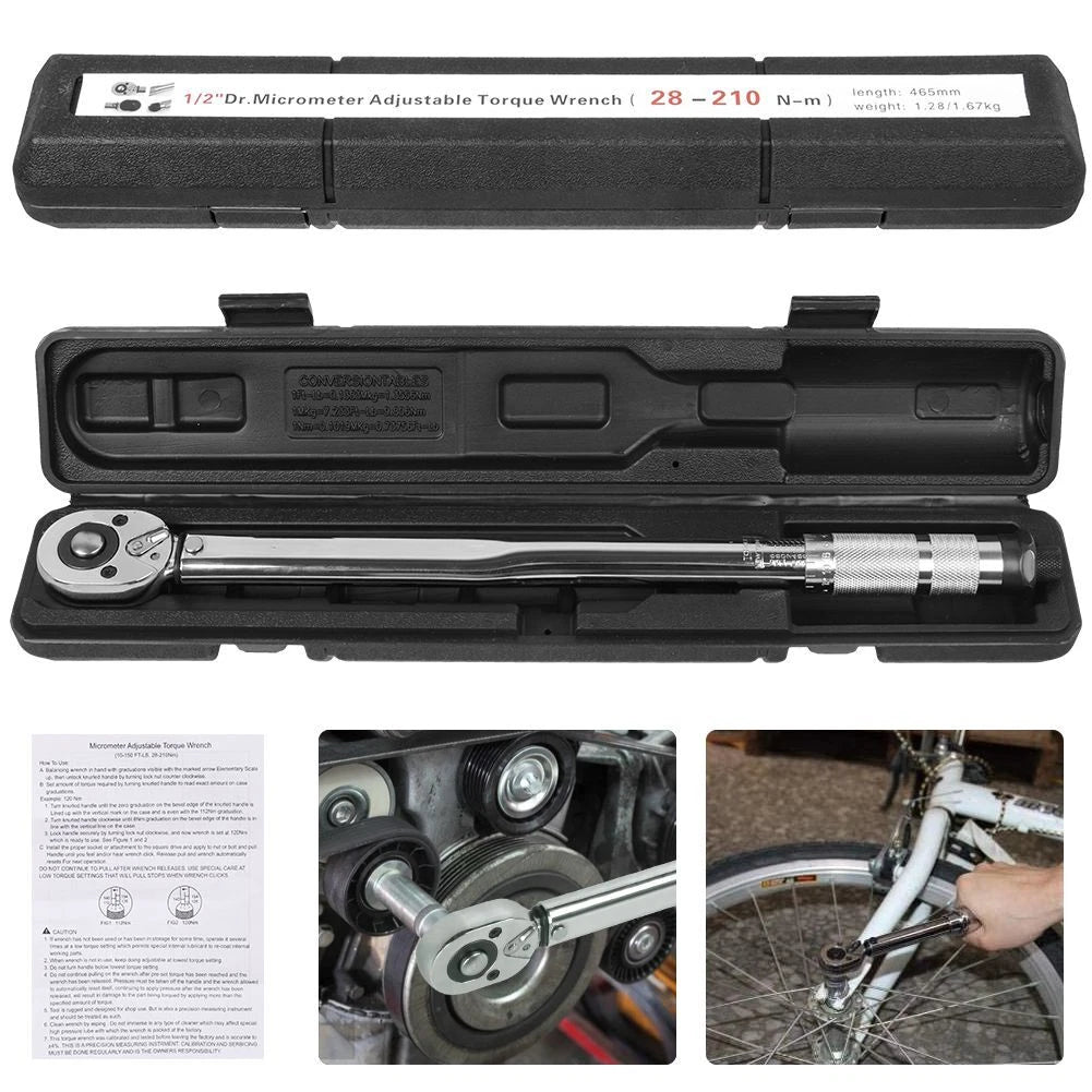 Torque Wrench 1/2" 28–210 Nm