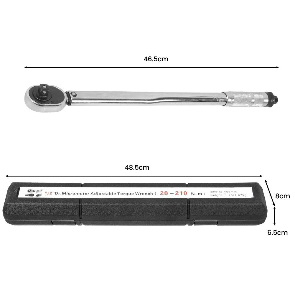 Torque Wrench 1/2" 28–210 Nm