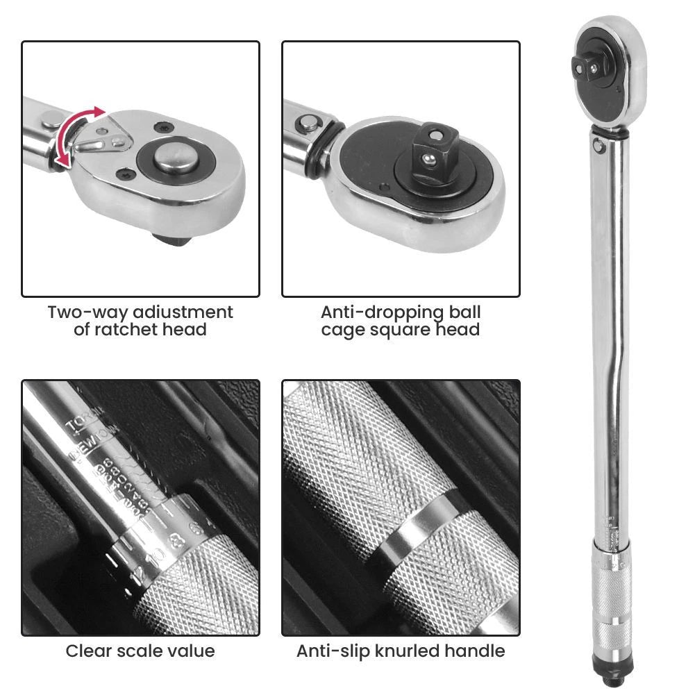 Torque Wrench 1/2" 28–210 Nm