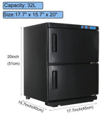 Towel Warmer Sterilizer Black 32L
