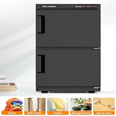 Towel Warmer Sterilizer Black 32L