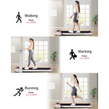 Foldable Walking Pad Treadmill Compact Flat