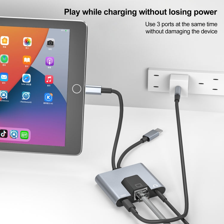 USB Type-C and Lightning to Ethernet Adapter Hub