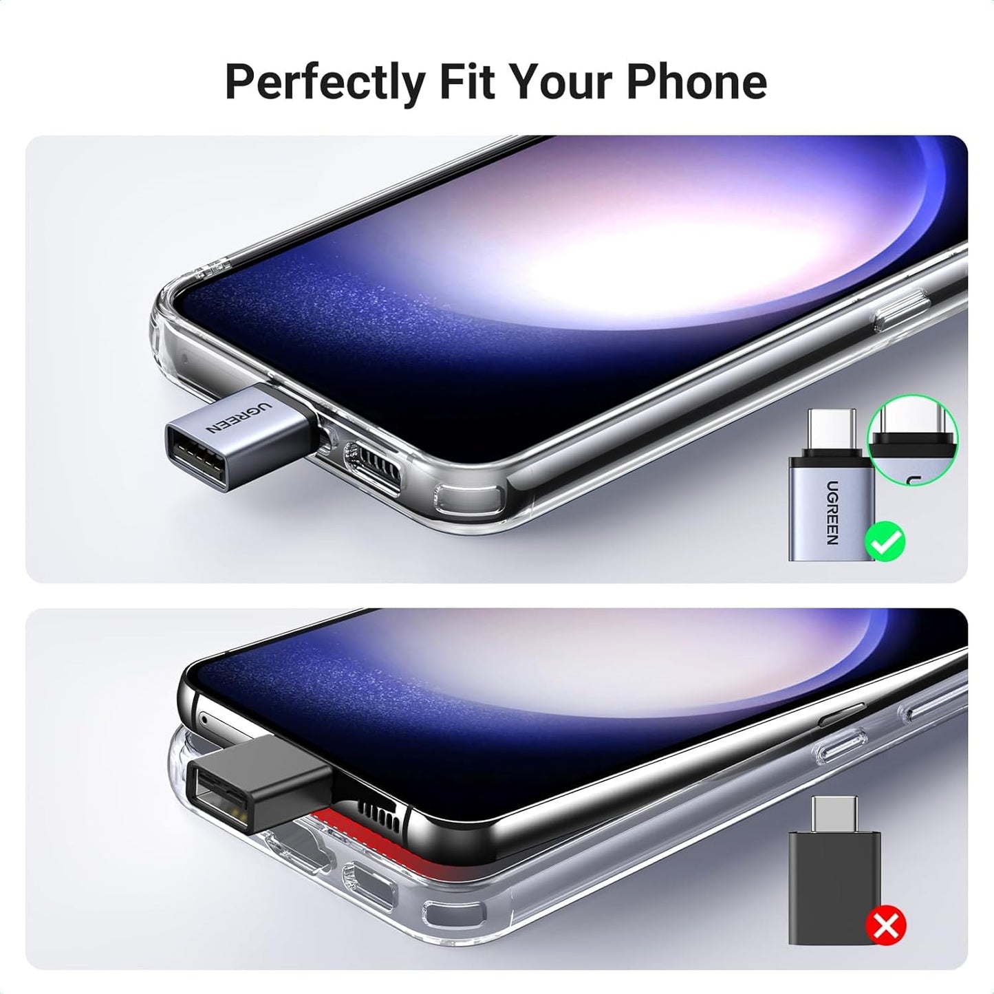 UGREEN USB-C to USB-A Female OTG Adapter