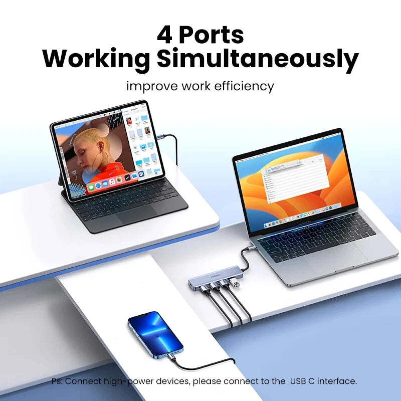 UGREEN USB C Hub 4 Ports USB Type C To USB 3.0 Hub