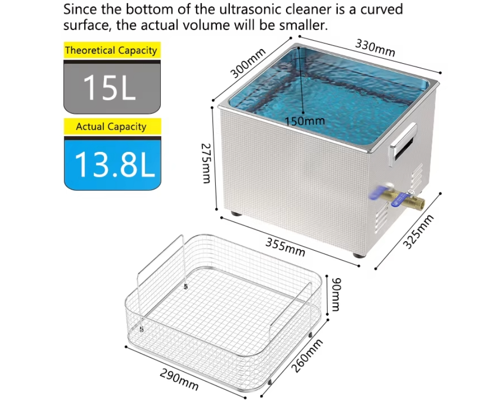 Ultrasonic Cleaner 15L